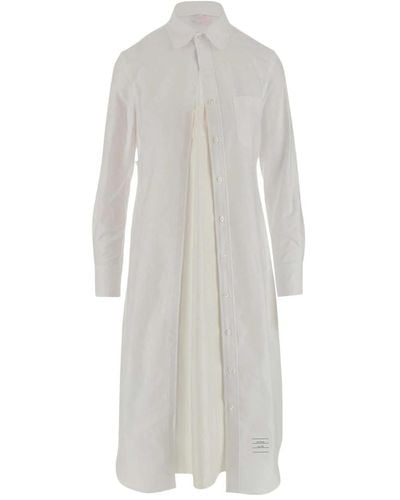 Thom Browne Shirt dresses - Weiß