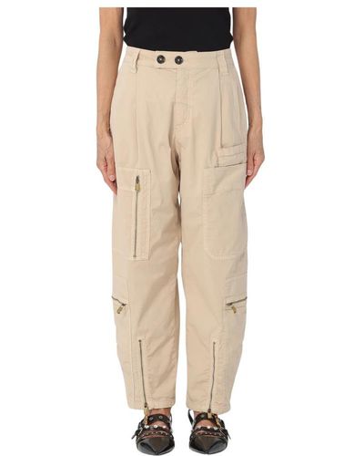 Pinko Straight Trousers - Natural