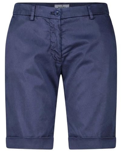 Mason's Shorts in cotone new york - Blu
