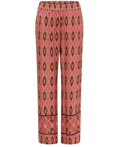 GUSTAV Wide Trousers - Red