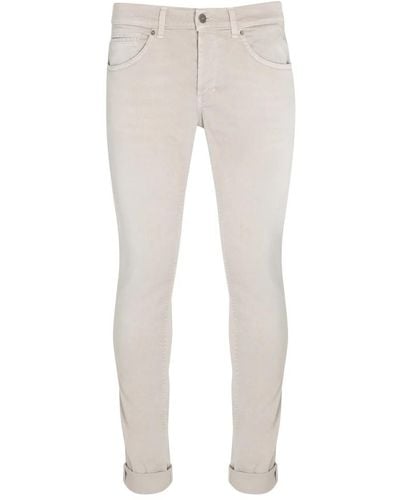 Dondup Straight Trousers - Natur