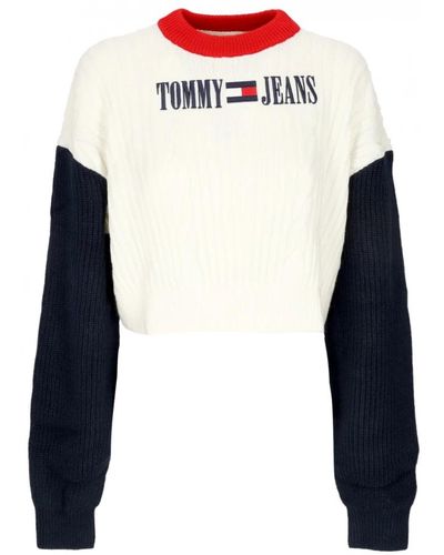Tommy Hilfiger Archiv pullover weiß streetwear - Blau