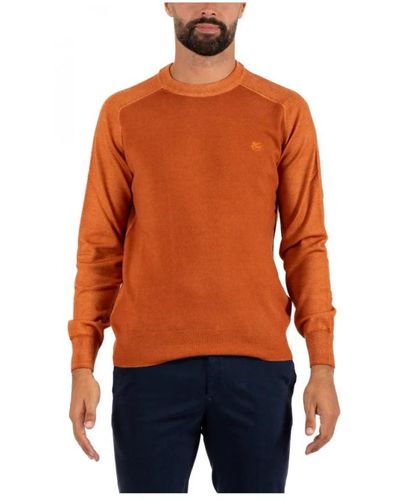 Etro Round-Neck Knitwear - Orange