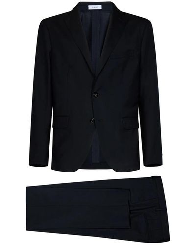 Boglioli Single Breasted Suits - Black