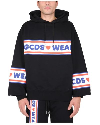 Gcds Cute tape logo hoodie - Noir