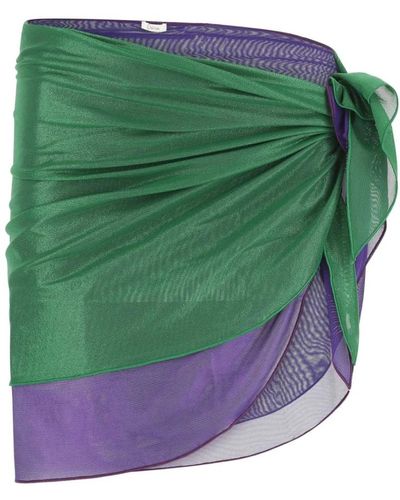Oséree Gonna sarong in nylon elastici - Verde