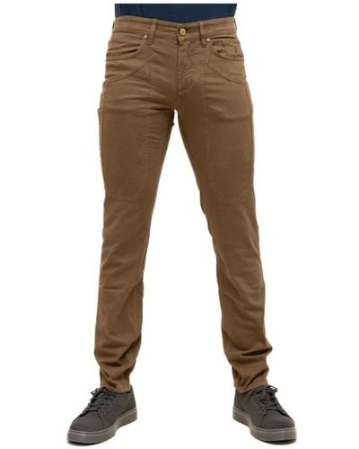 Jeckerson Slim-Fit Jeans - Brown