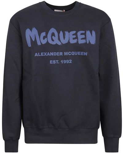 Alexander McQueen Sweatshirts - Blue