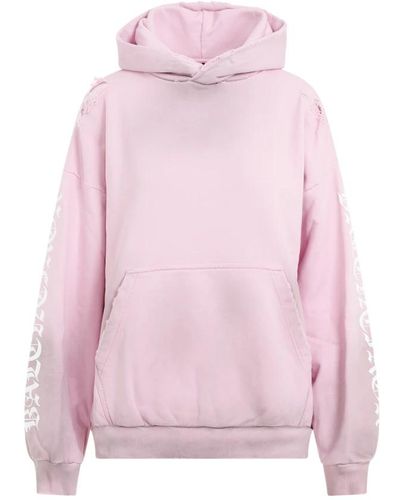 Balenciaga & lila hoodie sweatshirt ss24 - Pink