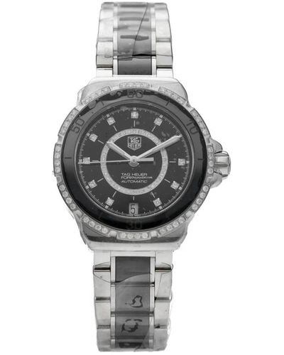 Tag Heuer Donna - wau2212.ba0859 - formula 1 wau2212 two tone diamonds 35mm steel automatic watch - Mettallic