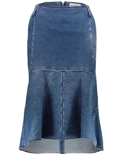 Balenciaga Midi Skirts - Blue