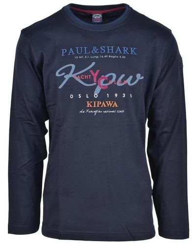 Paul & Shark T-shirts à manches longues - Bleu