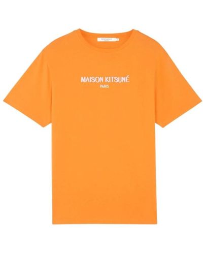 Maison Kitsuné T-shirt - Arancione