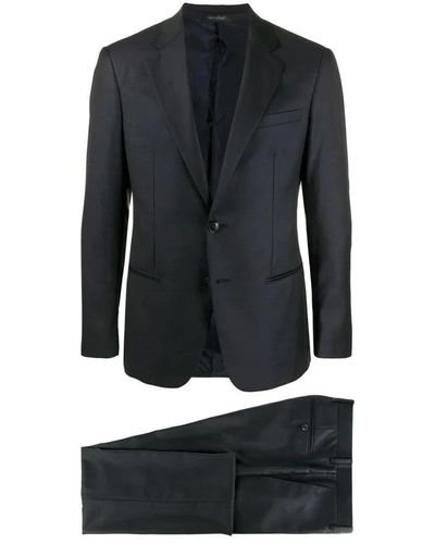 Giorgio Armani Single Breasted Suits - Black