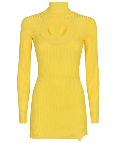 David Koma Knitted Dresses - Yellow