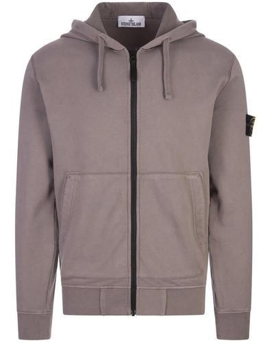 Stone Island Sweatshirts & hoodies > zip-throughs - Marron