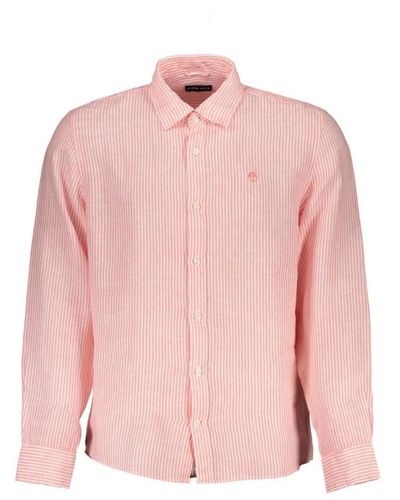 North Sails Casual leinenhemd für männer - Pink