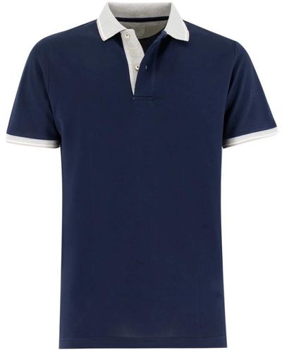 Eleventy Polo shirts - Blau