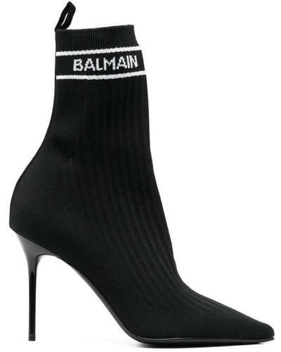 Balmain Heeled Boots - Black