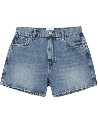 Anine Bing Shorts > denim shorts - Bleu