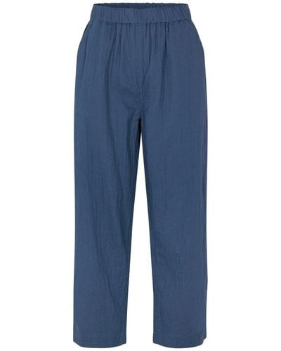 Rabens Saloner Cropped trousers - Azul