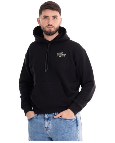Lacoste Hooded jogger loose fit - Schwarz