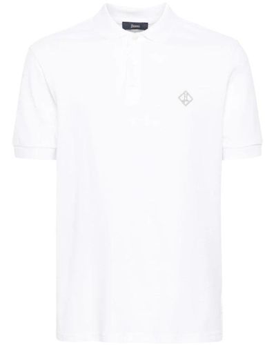 Herno Polo Shirts - White