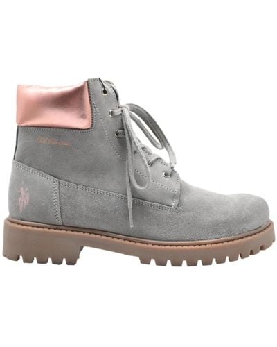 U.S. POLO ASSN. Lace-Up Boots - Grey