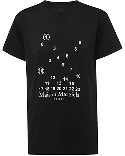 Maison Margiela Schwarze t-shirts und polos für frauen