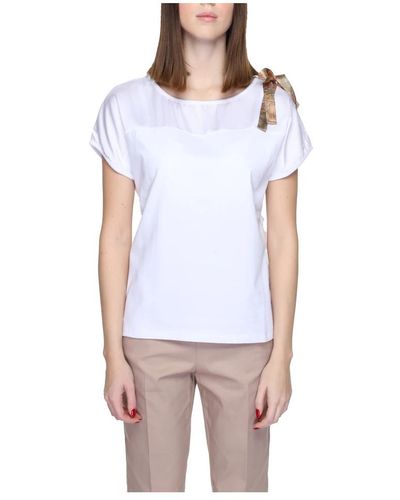 Alviero Martini 1A Classe T-shirt bianca in cotone a manica corta - Bianco