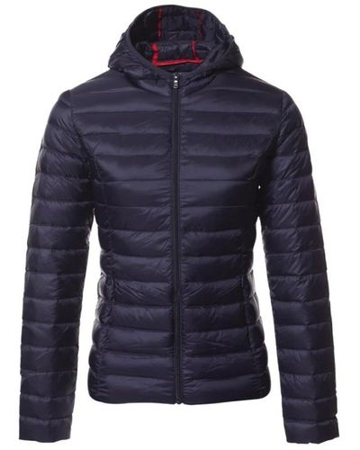 J.O.T.T Lightweight Hooded Down Jacket - Blau