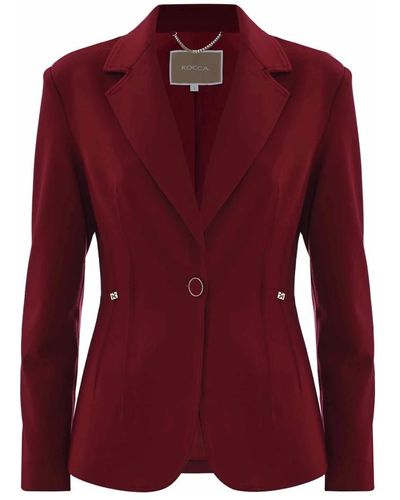 Kocca Elegante chaqueta ajustada con botón - Morado