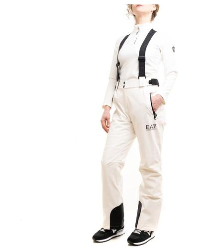 EA7 Pantalons de ski - Blanc