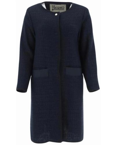 Herno Coats > single-breasted coats - Bleu