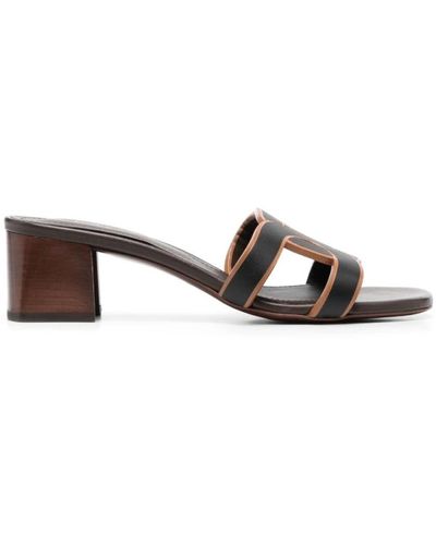 Tod's Heeled Mules - Brown
