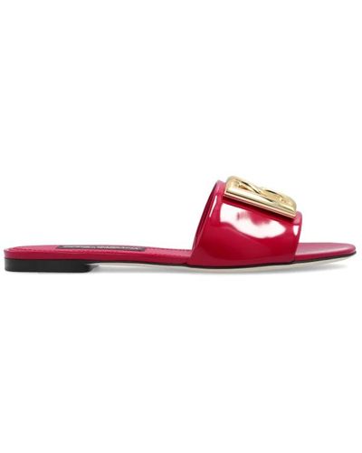 Dolce & Gabbana Bianca slides - Rosso