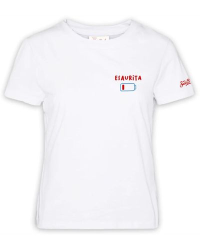 Mc2 Saint Barth Weiße t-shirts und polos emilie