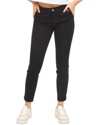 Fracomina Trousers > cropped trousers - Noir