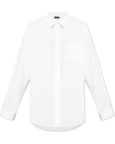 Balenciaga Hemd mit einer tasche - Weiß