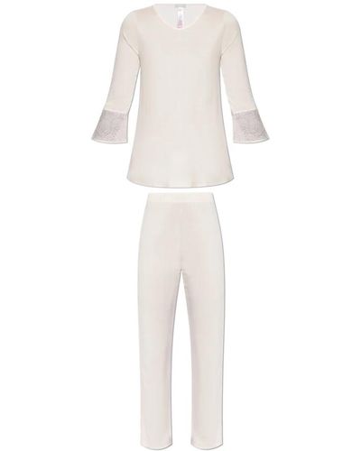 Hanro Audrey zweiteiliger pyjama - Weiß