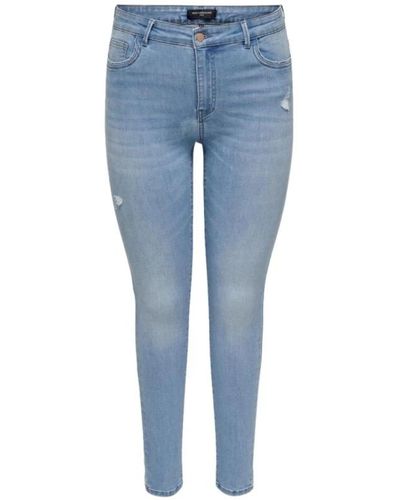 Only Carmakoma Jeans > skinny jeans - Bleu