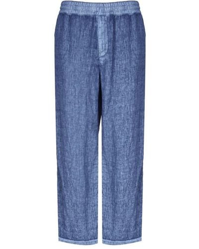 Burberry Straight Trousers - Blue