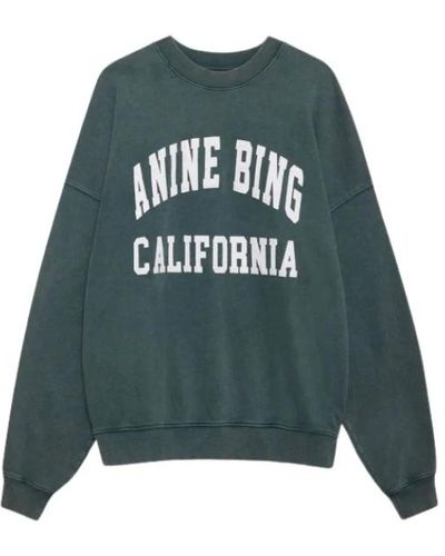Anine Bing Rundhals-sweatshirt milles - Grün