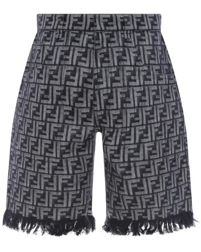 Fendi Long Shorts - Grau