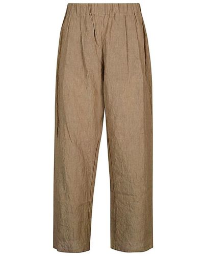 Apuntob Straight Trousers - Natural