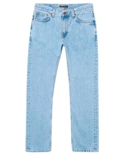 Nudie Jeans Gritty jackson jeans in cotone organico - Blu