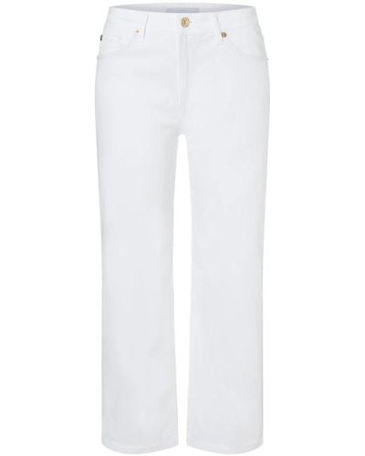 M·a·c Cropped jeans - Blanco