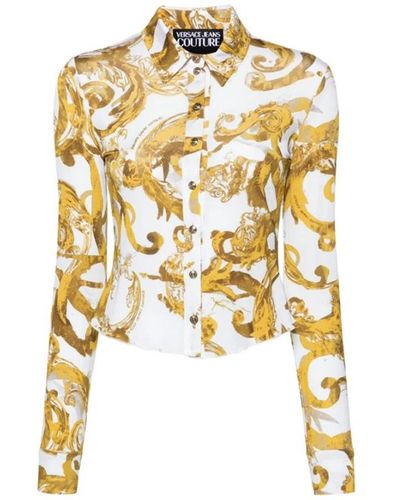 Versace Jeans Couture Camisa estampada barocco acuarela - Metálico