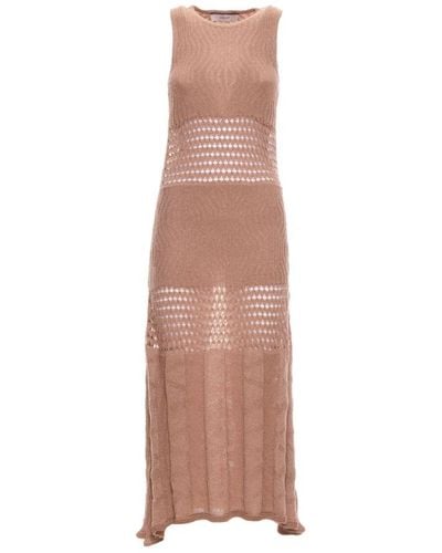 Akep Knitted Dresses - Brown