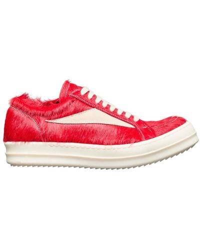 Rick Owens Shoes > sneakers - Rouge